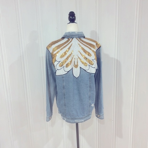 Only Jackets & Blazers - ONLY Great oversized sequin jean jacket